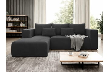 Listowel 3-sits Hörnbäddsoffa Black - Möbler - Vardagsrum - Bäddsoffor