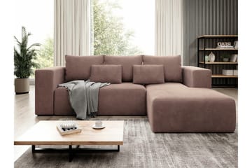 Listowel 3-sits Hörnbäddsoffa Brown - Möbler - Vardagsrum - Bäddsoffor