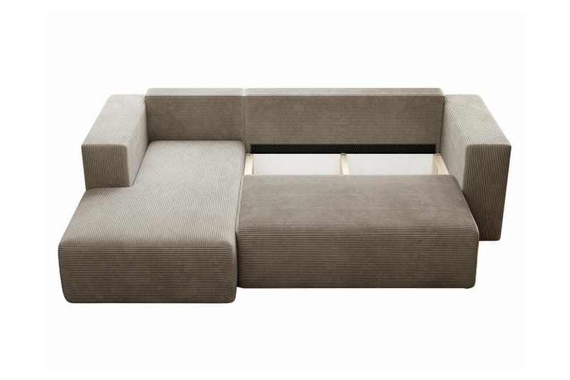 Listowel 3-sits Hörnbäddsoffa Brun - Möbler - Vardagsrum - Bäddsoffor