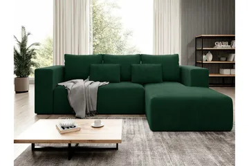 Listowel 3-sits Hörnbäddsoffa Green - Möbler - Vardagsrum - Bäddsoffor