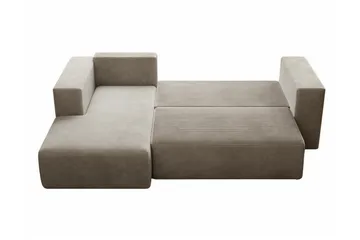 Listowel 3-sits Hörnbäddsoffa Light grey/Dark grey - Möbler - Vardagsrum - Bäddsoffor