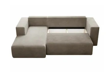 Listowel 3-sits Hörnbäddsoffa Light grey/Dark grey - Möbler - Vardagsrum - Bäddsoffor