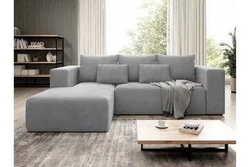 Listowel 3-sits Hörnbäddsoffa Light grey/Dark grey - Möbler - Vardagsrum - Bäddsoffor
