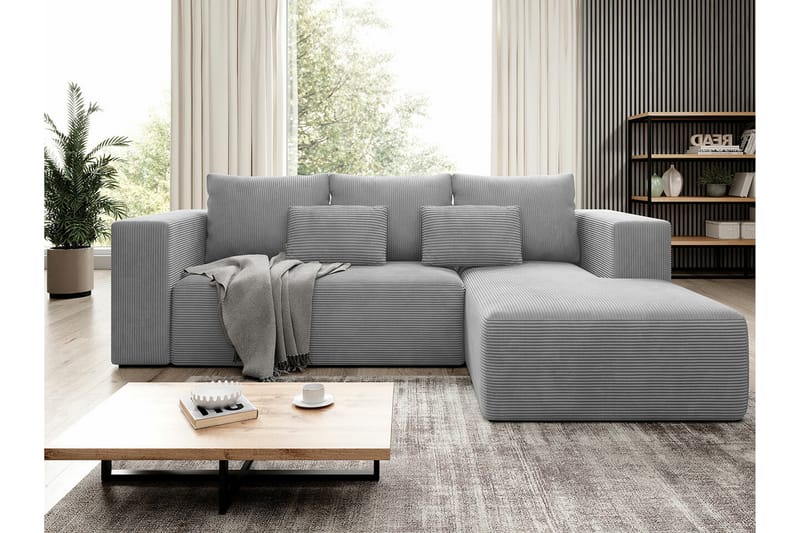 Listowel 3-sits Hörnbäddsoffa Ljusgrå/Mörkgrå - Möbler - Vardagsrum - Bäddsoffor