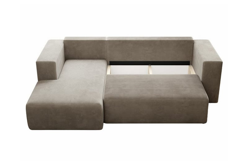 Listowel 3-sits Hörnbäddsoffa NO_BRAND Black - Möbler - Vardagsrum - Bäddsoffor