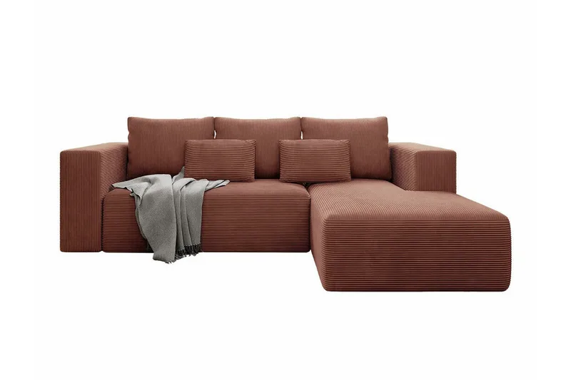 Listowel 3-sits Hörnbäddsoffa NO_BRAND Brown