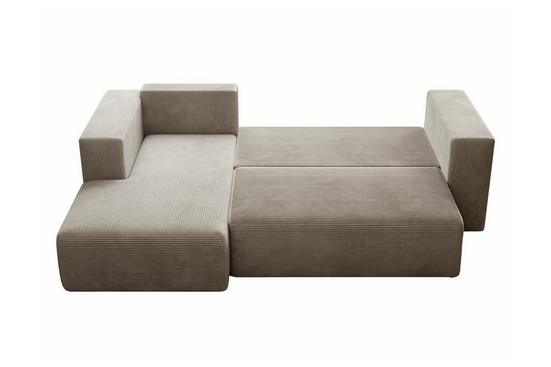 Listowel 3-sits Hörnbäddsoffa NO_BRAND Light grey/Dark grey - Möbler - Vardagsrum - Bäddsoffor
