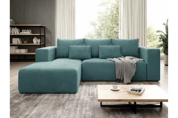 Listowel 3-sits Hörnbäddsoffa Turquoise - Möbler - Vardagsrum - Bäddsoffor