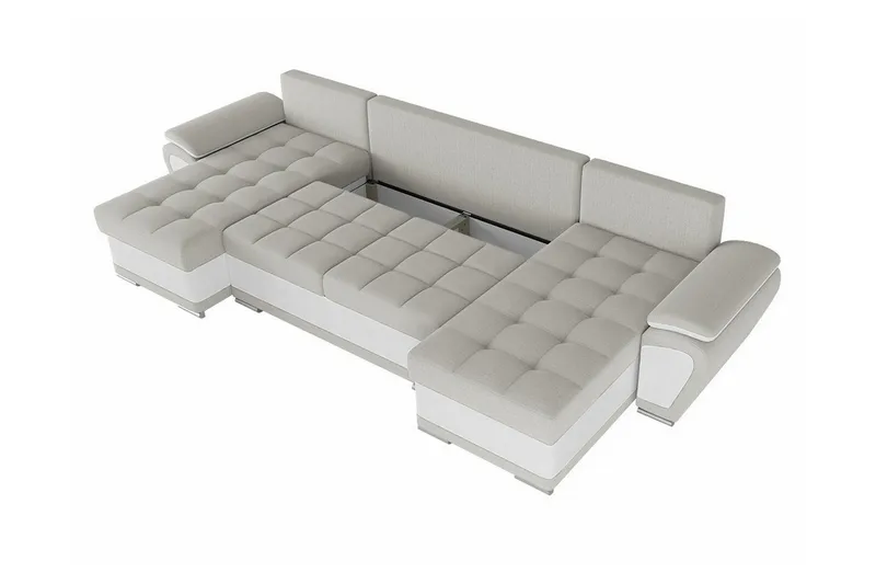 Listowel 4-sits Hörnbäddsoffa Dark grey/Light grey - Möbler - Vardagsrum - Bäddsoffor - Hörnbäddsoffa