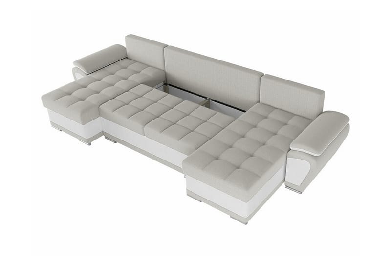 Listowel 4-sits Hörnbäddsoffa Grå/Svart - Möbler - Vardagsrum - Bäddsoffor - Hörnbäddsoffa