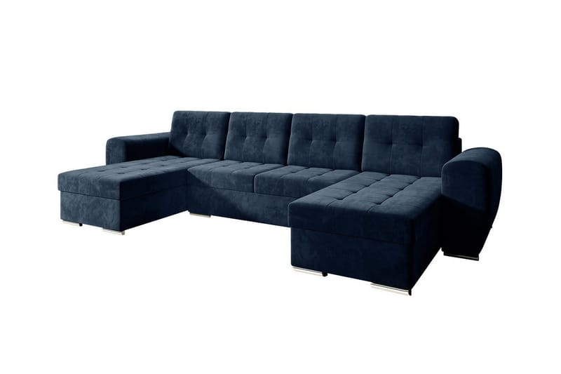 Listowel 4-sits Hörnbäddsoffa Mörkblå - Möbler - Vardagsrum - Bäddsoffor - Hörnbäddsoffa