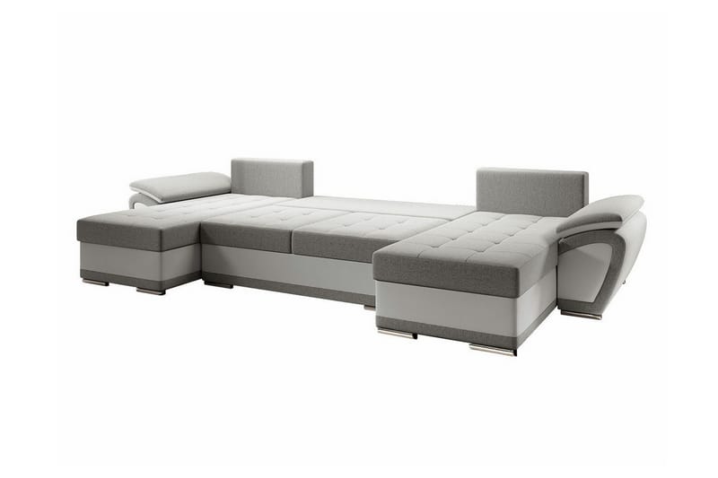 Listowel 4-sits Hörnbäddsoffa Turkos/Vit - Möbler - Vardagsrum - Bäddsoffor - Hörnbäddsoffa