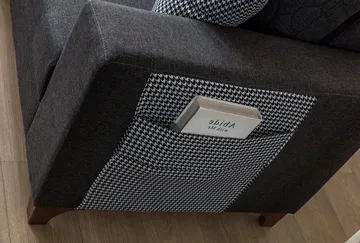 Loftia Hörnsoffa-bäddsoffa 230x90x150 cm - Antracit - Möbler - Vardagsrum - Bäddsoffor - Hörnbäddsoffa