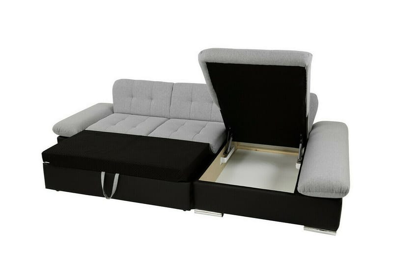 Lomux 3-sits Hörnbäddsoffa Beige/Ljusbeige - Möbler - Vardagsrum - Bäddsoffor