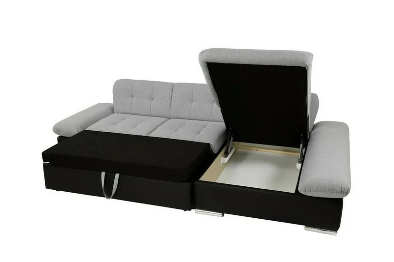 Lomux 3-sits Hörnbäddsoffa Light brown - Möbler - Vardagsrum - Bäddsoffor - Hörnbäddsoffa