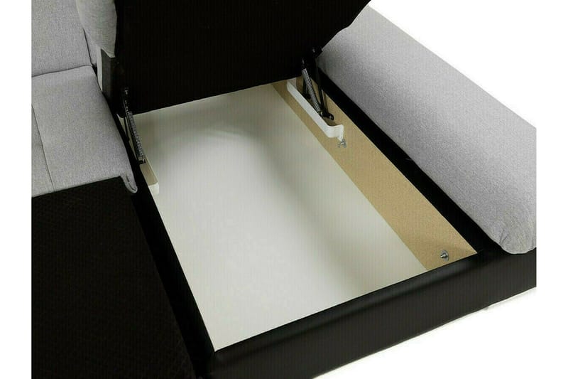 Lomux 3-sits Hörnbäddsoffa Ljusgrå - Möbler - Vardagsrum - Bäddsoffor