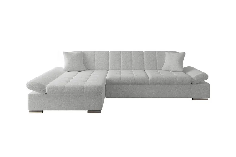 Lomux 3-sits Hörnbäddsoffa NO_BRAND White - Möbler - Vardagsrum - Bäddsoffor - Hörnbäddsoffa