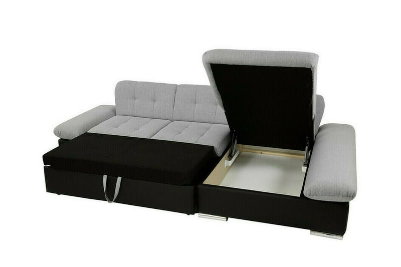 Lomux 3-sits Hörnbäddsoffa Vit - Möbler - Vardagsrum - Bäddsoffor - Hörnbäddsoffa