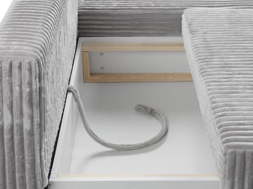 Lorynn 3-sits Bäddsoffa med divan - brun - Möbler - Vardagsrum - Bäddsoffor