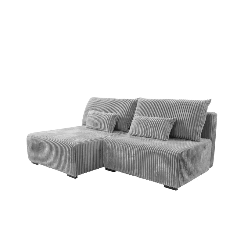 Lorynn 3-sits Bäddsoffa med divan, grå