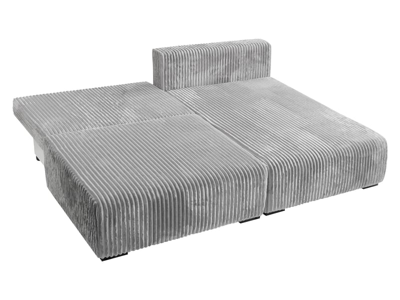 Lorynn 3-sits Bäddsoffa med divan - grå - Möbler - Vardagsrum - Bäddsoffor - Hörnbäddsoffa