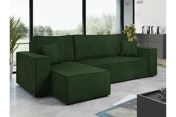 Magston 3-sits Hörnbäddsoffa - Grön - Möbler - Vardagsrum - Bäddsoffor
