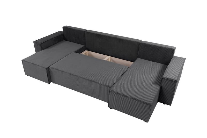 Magston 4-sits Hörnbäddsoffa Mörkgrå - Möbler - Vardagsrum - Bäddsoffor - Hörnbäddsoffa
