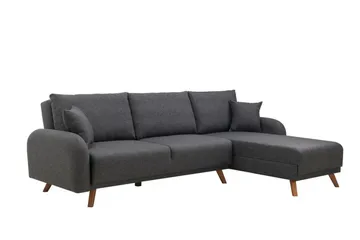 Malkiat Hörnbäddsoffa - Antracit - Möbler - Vardagsrum - Bäddsoffor