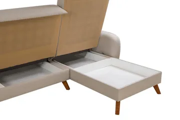 Malkiat Hörnbäddsoffa - Cream - Möbler - Vardagsrum - Bäddsoffor