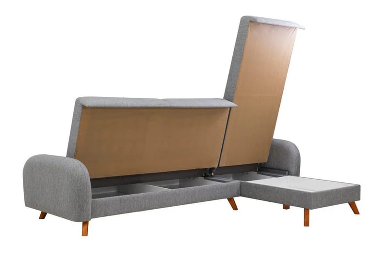 Malkiat Hörnbäddsoffa - Grå - Möbler - Vardagsrum - Bäddsoffor - Hörnbäddsoffa