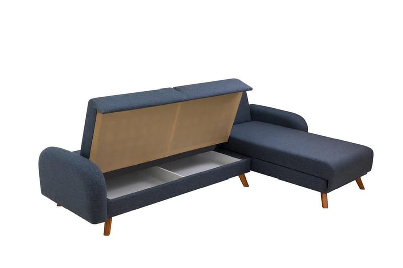Malkiat Hörnbäddsoffa - Mörkblå - Möbler - Vardagsrum - Bäddsoffor - Hörnbäddsoffa