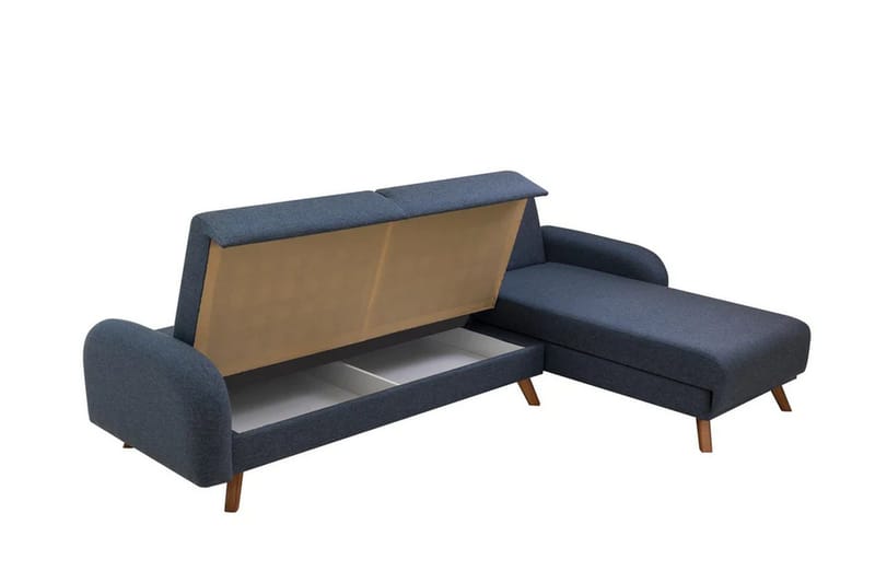 Malkiat Hörnbäddsoffa - Mörkblå - Möbler - Vardagsrum - Bäddsoffor - Hörnbäddsoffa