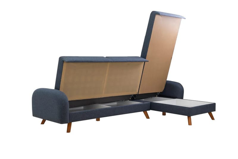 Malkiat Hörnbäddsoffa - Mörkblå - Möbler - Vardagsrum - Bäddsoffor - Hörnbäddsoffa