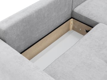 Malor 3-sits Bäddsoffa med divan Högervänd - ljusgrå - Möbler - Vardagsrum - Bäddsoffor - Hörnbäddsoffa