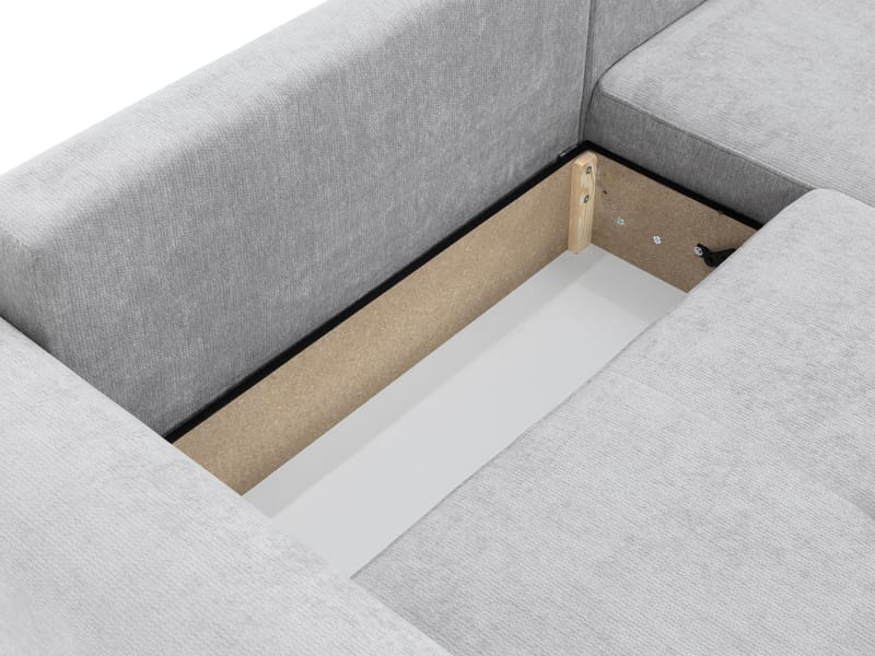 Malor 3-sits Bäddsoffa med divan Högervänd - ljusgrå - Möbler - Vardagsrum - Bäddsoffor - Hörnbäddsoffa