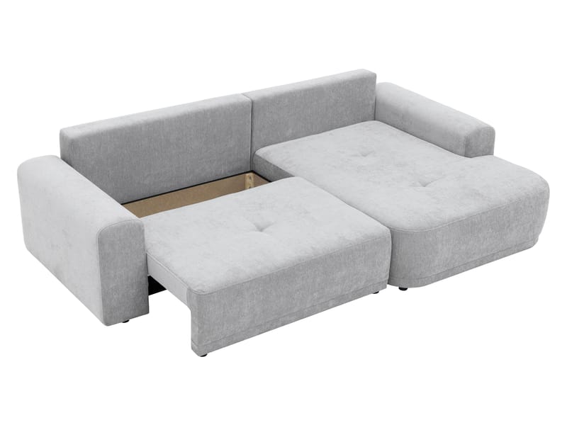 Malor 3-sits Bäddsoffa med divan Högervänd - ljusgrå - Möbler - Vardagsrum - Bäddsoffor - Hörnbäddsoffa