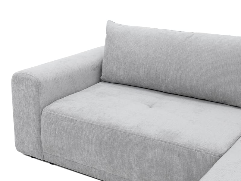 Malor 3-sits Bäddsoffa med divan Högervänd - ljusgrå - Möbler - Vardagsrum - Bäddsoffor - Hörnbäddsoffa