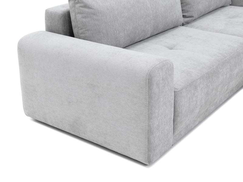 Malor 3-sits Bäddsoffa med divan Högervänd - ljusgrå - Möbler - Vardagsrum - Bäddsoffor - Hörnbäddsoffa