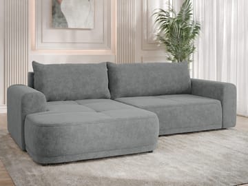 Malor 3-sits Bäddsoffa med divan Vänstervänd - grå - Möbler - Vardagsrum - Bäddsoffor - Hörnbäddsoffa