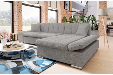 Malwi Divanbäddsoffa 278x162x76 cm - Grå - Möbler - Vardagsrum - Bäddsoffor