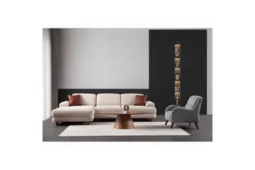 Mami Bäddsoffa med Divan 4-sits - Cream - Möbler - Vardagsrum - Bäddsoffor