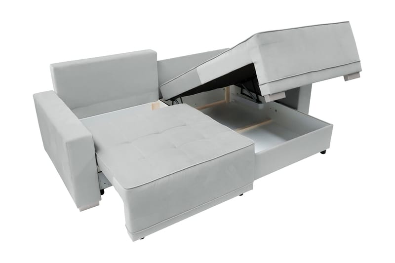 Manetto Bäddsoffa m. Divan 2-sits - Svart/Brun - Möbler - Vardagsrum - Bäddsoffor