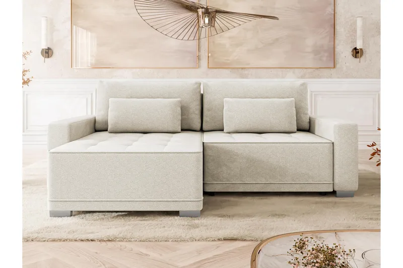 Manetto Bäddsoffa m. Divan 2-sits - Svart/Brun - Möbler - Vardagsrum - Bäddsoffor