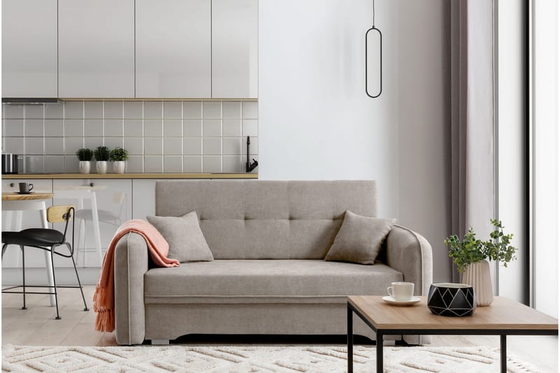 Manita Bäddsoffa med Förvaring 2-sits - Beige - Möbler - Vardagsrum - Bäddsoffor