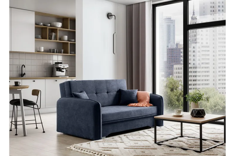 Manita Bäddsoffa med Förvaring 2-sits - Mörkblå - Möbler - Vardagsrum - Bäddsoffor
