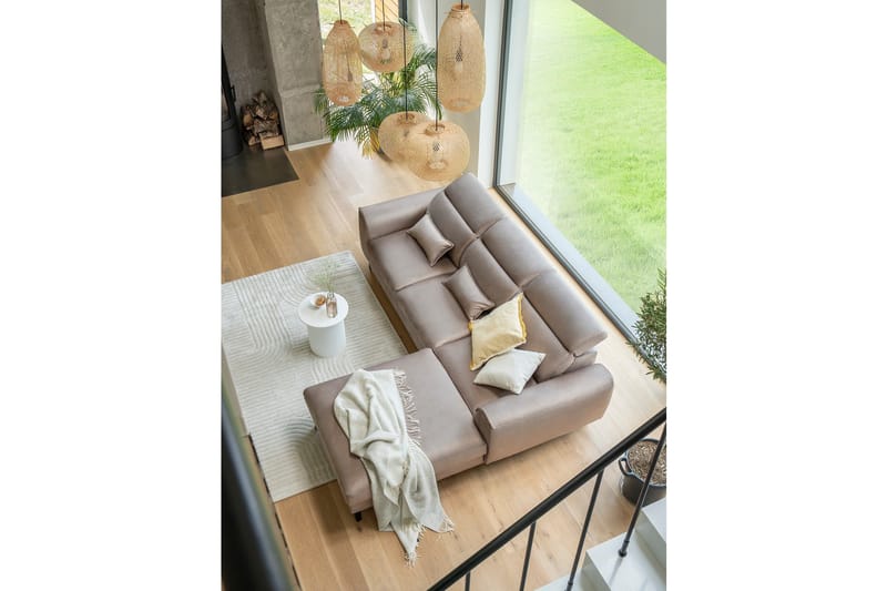 Manni 3-sits Bäddsoffa m. Divan med Förvaring - Ljusgrå - Möbler - Vardagsrum - Bäddsoffor