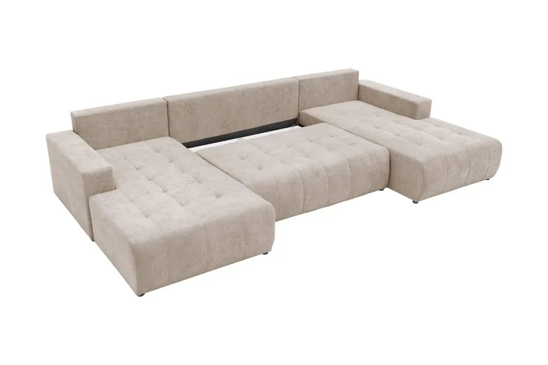 Mardon Bäddsoffa Dubbeldivan 4-sits - Beige - Möbler - Vardagsrum - Bäddsoffor - U bäddsoffa