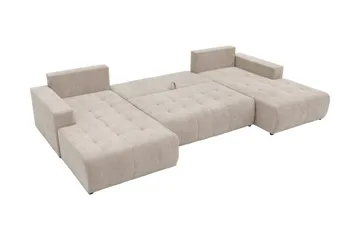 Mardon Bäddsoffa Dubbeldivan 4-sits - Vit - Möbler - Vardagsrum - Bäddsoffor - U bäddsoffa