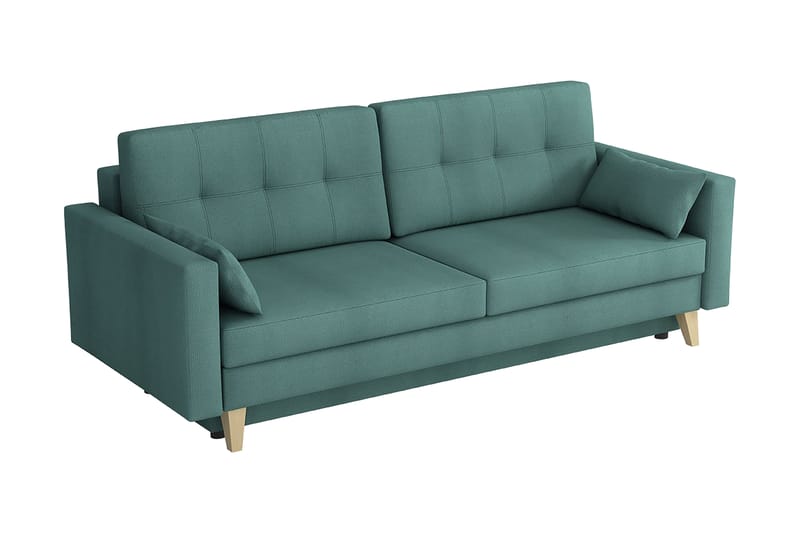 Marina Bäddsoffa 225x100x90 cm - Turkos - Möbler - Vardagsrum - Bäddsoffor - 4-sits bäddsoffa