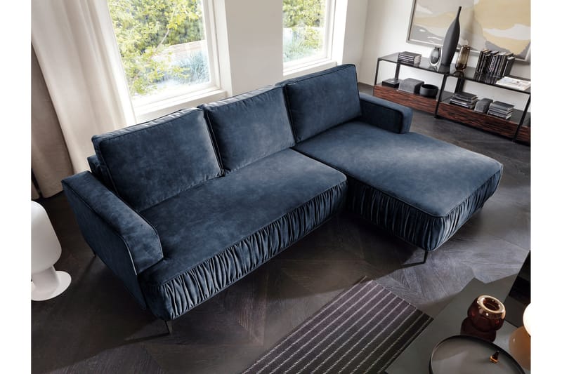 Marisana Bäddsoffa m. Divan 3-sits - Blå - Möbler - Vardagsrum - Bäddsoffor